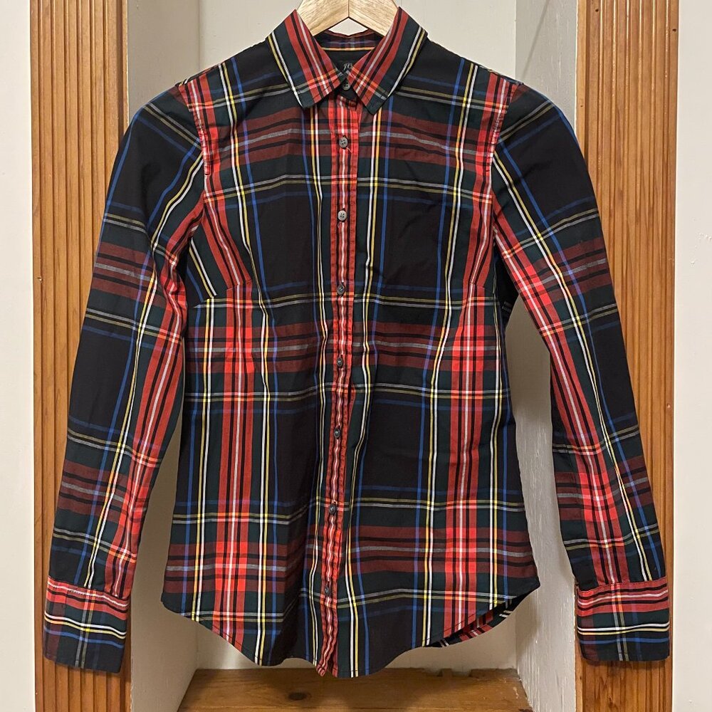 Plaid J. Crew Buttondown